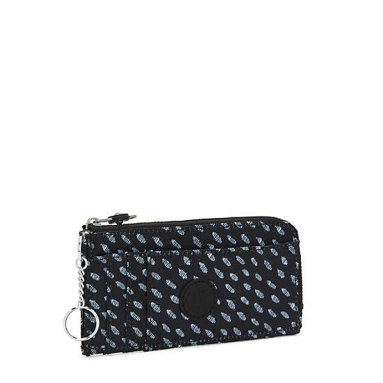 Kipling Dafni Printed Wallet Portefeuille Zwart Wit | België 1040BE